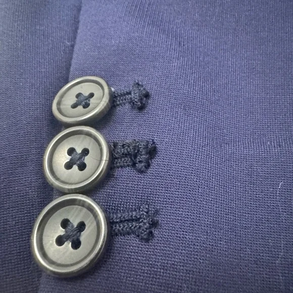 J. Crew Factory Ponte work blazer AS336 12 Navy Blue - Picture 7 of 11